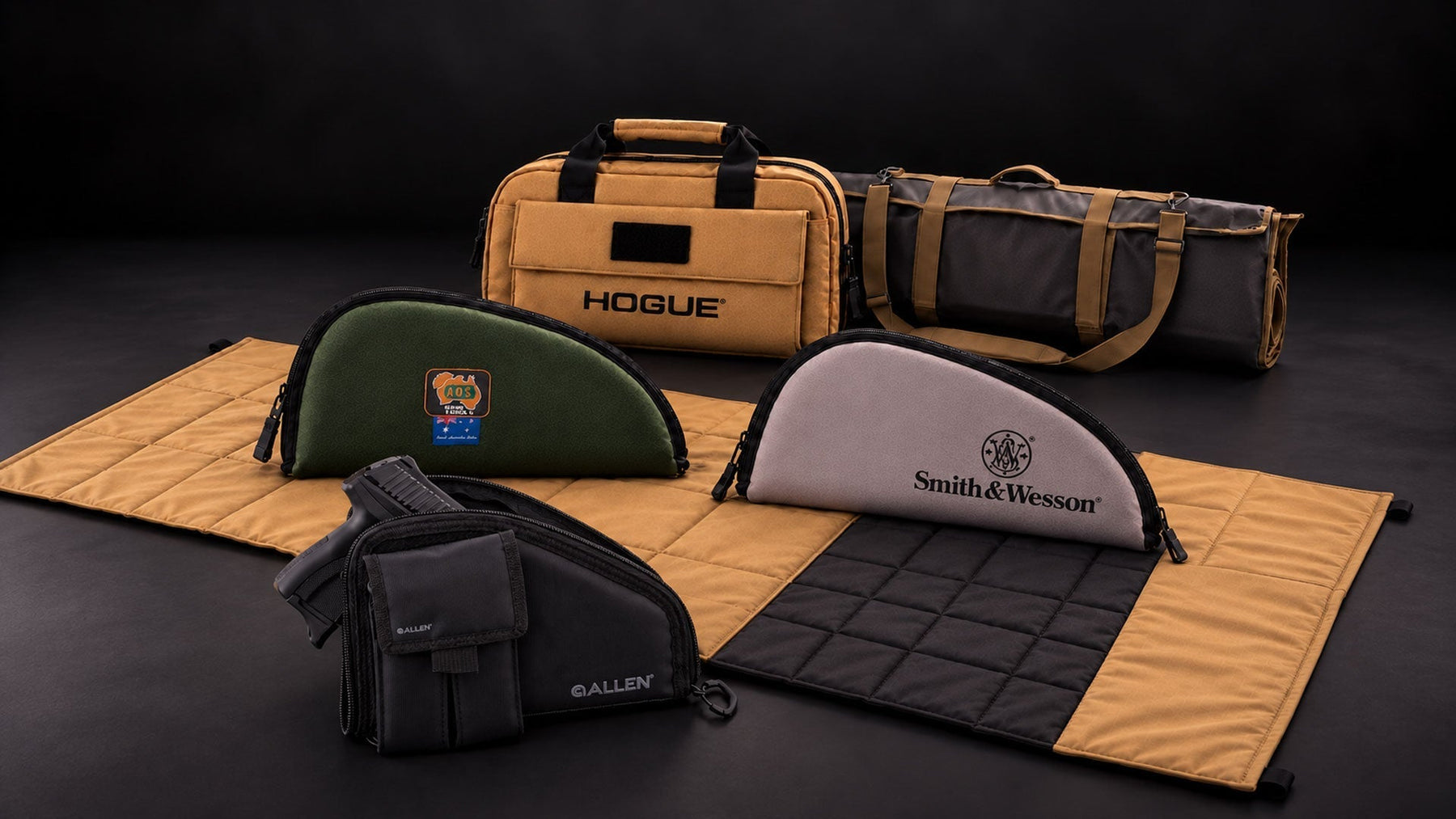 New on the site: shooting mats, pistol cases and range bags