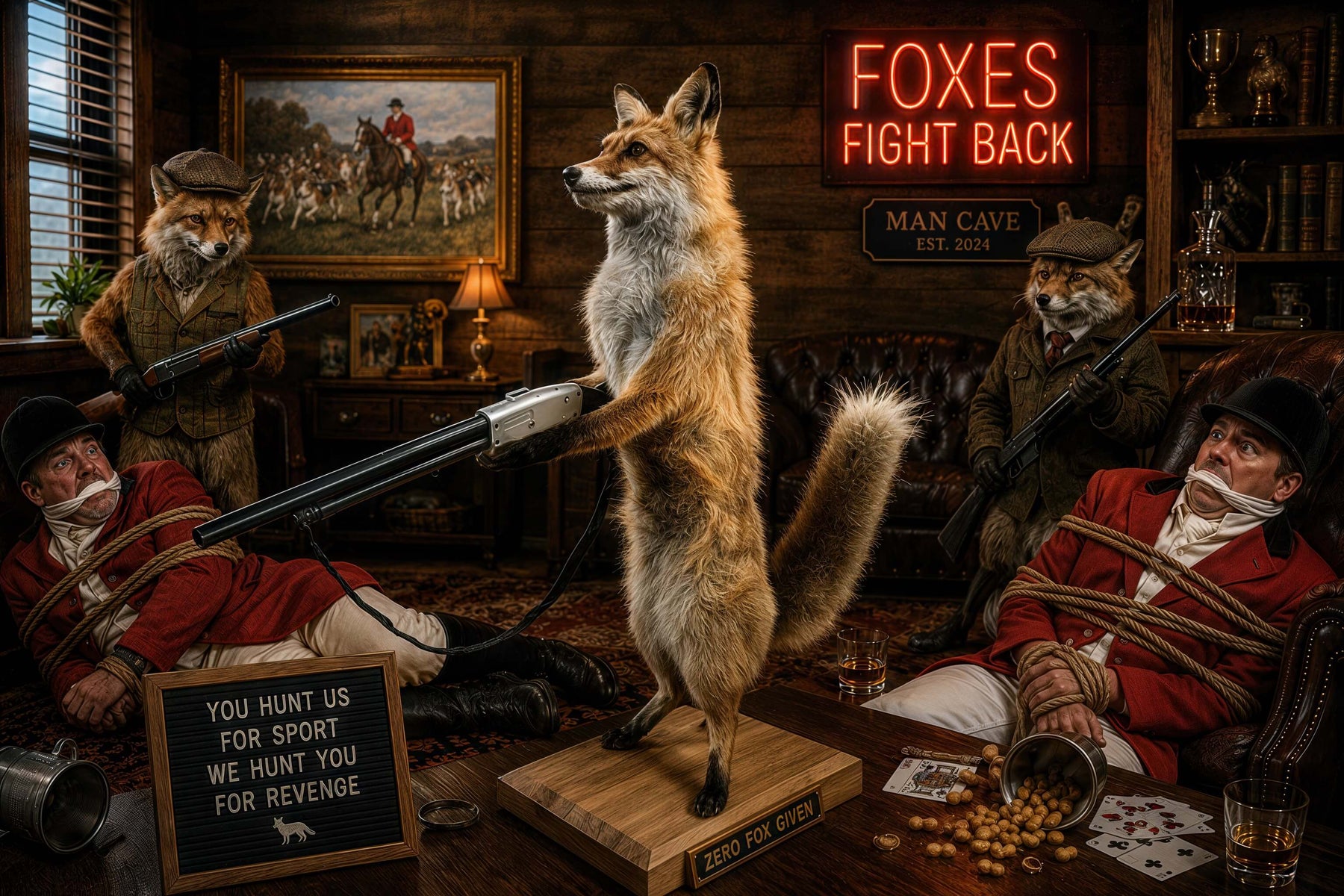 The Foxes Fight Back: The Man Cave Statement Piece You Didn't Know You Needed