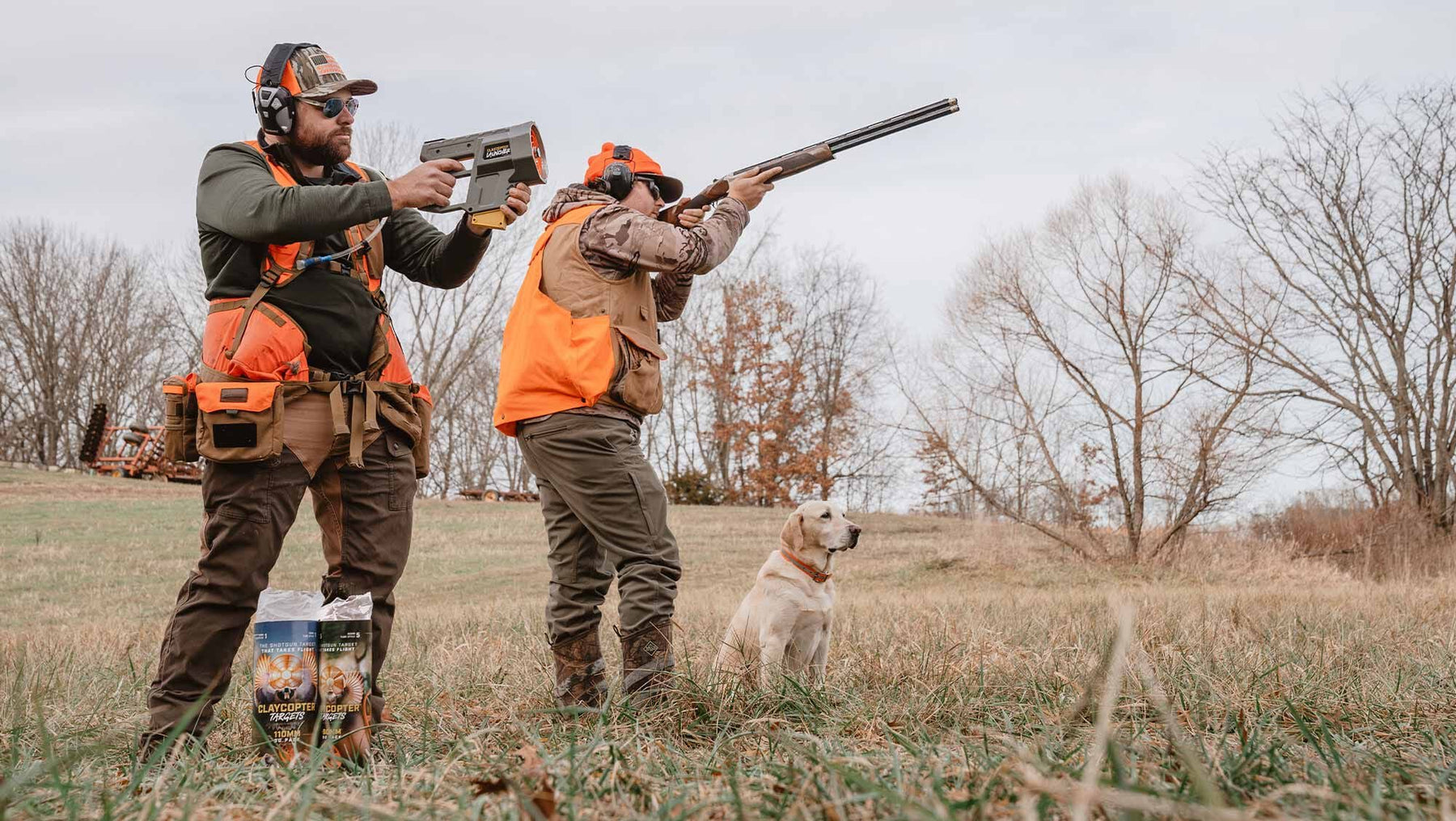 Clay target practice: ClayCopter gear and clay throwers
