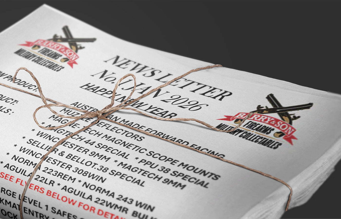 ITS A NEW YEAR AND SPECIALS ARE BACK - BARRY & SON FIREARMS JANUARY NEWS LETTER N0.1