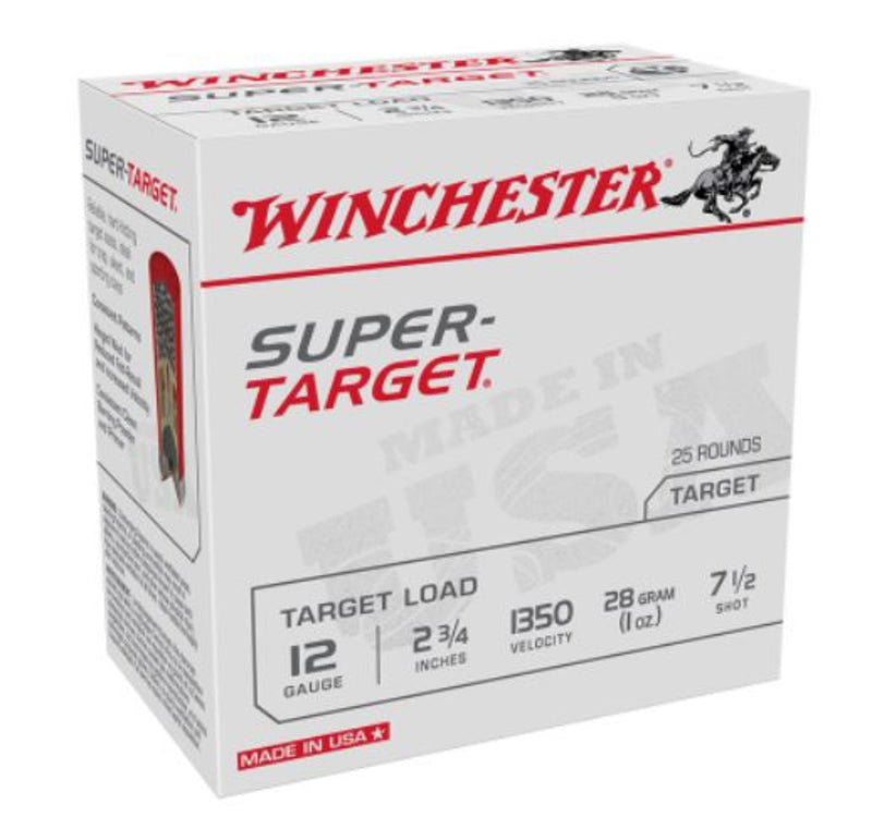 Winchester 12 Gauge Super-Target 1350FPS 28g 7½ Shot - 250 SLAB