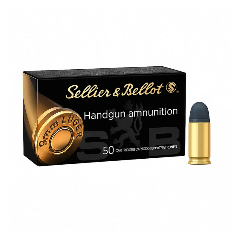 Sellier & Bellot S&B 9mm Luger - 124gr Lead Round Nose (LRN)