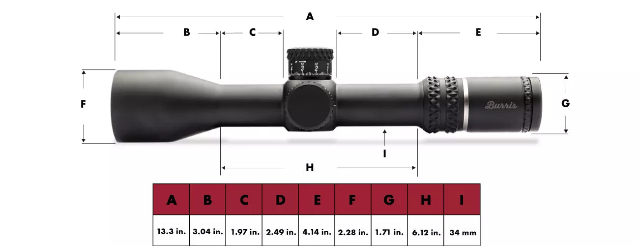 BURRIS XTR III  | 3.3-18x50 First Focal Plain (FFP) | ILLUMINATED | SCR 2 MIL RETICLE | ON SALE NOW
