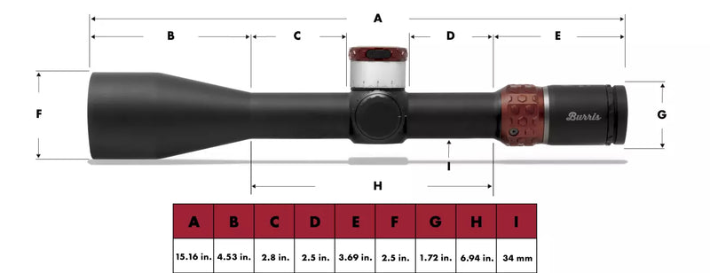 Burris XTR Pro 5.5-30x56 First Focal Plane (FFP) Illuminated