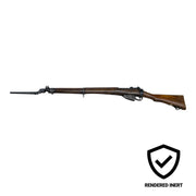 Lee-Enfield Military Rifle with Long Bayonet — side profile