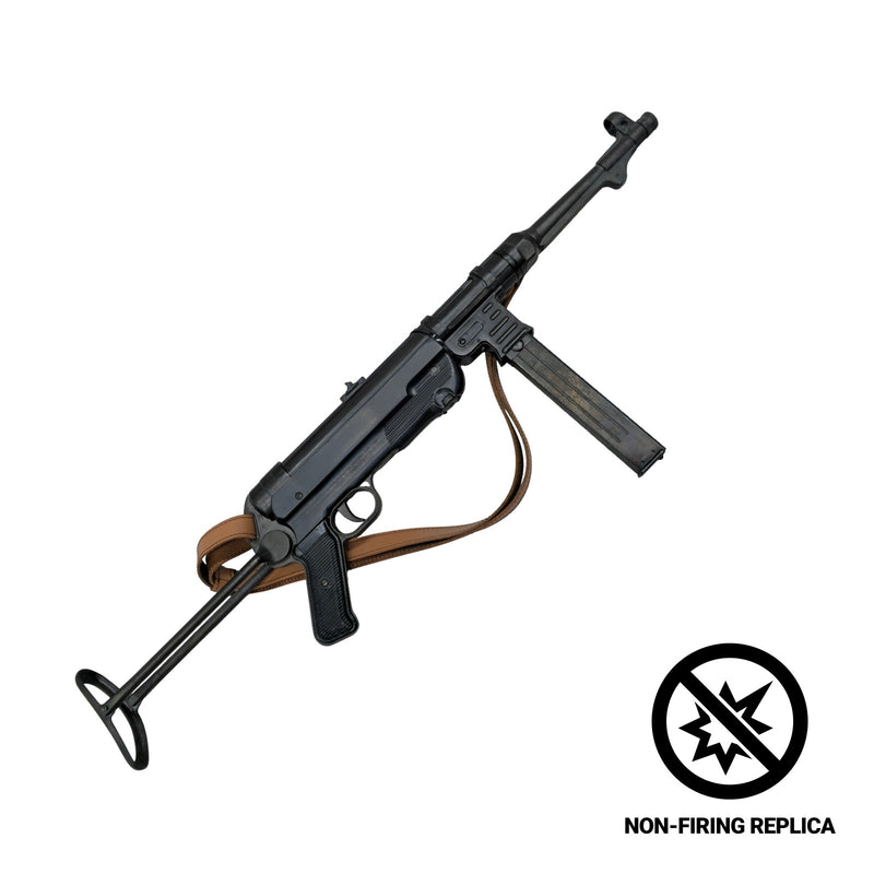 MP 40 Submachine Gun Non-Firing Replica — angled view