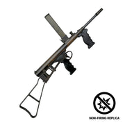 Owen Mk I style non-firing replica angled view