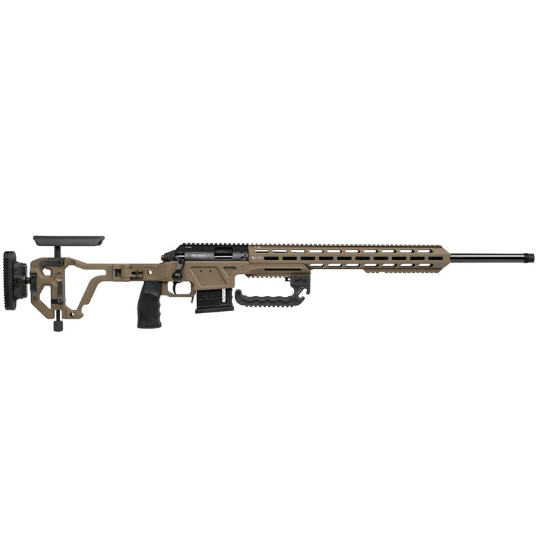Victrix Gladio Small Bore Armour Black & Medium Flat Brown .22LR Long Range Competition Rifle