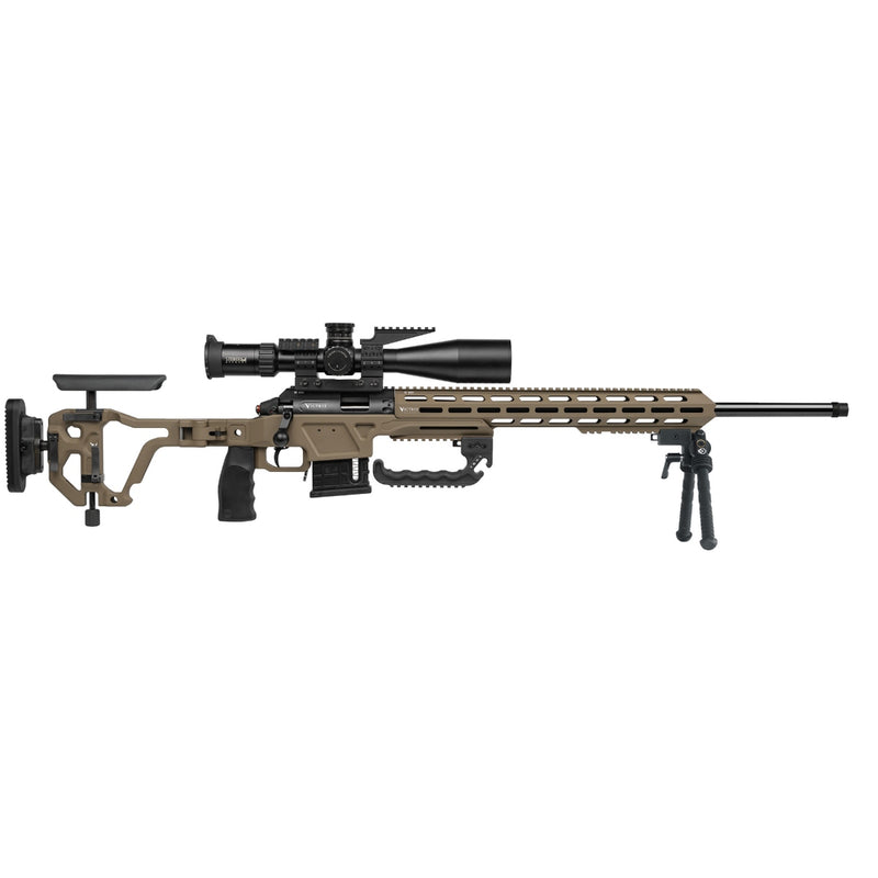 Victrix Gladio Small Bore Armour Black & Medium Flat Brown .22LR Long Range Competition Rifle