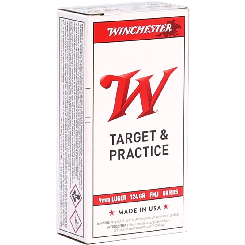 Winchester 9mm Luger 124GR FMJ