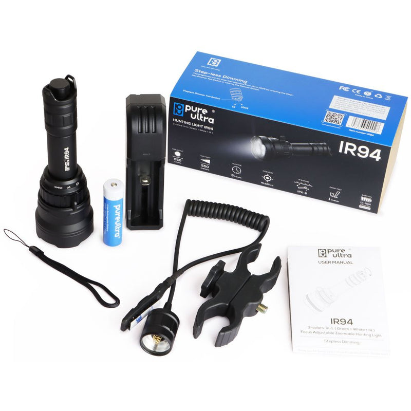 HikMicro Alpex 4K A50EL Digital Day & Night Vision Scope w IR Torch & Mount