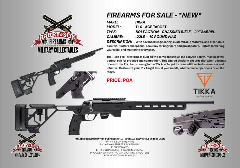 TIKKA T1X ACE TARGET .22LR - CHASSIS TIKKA