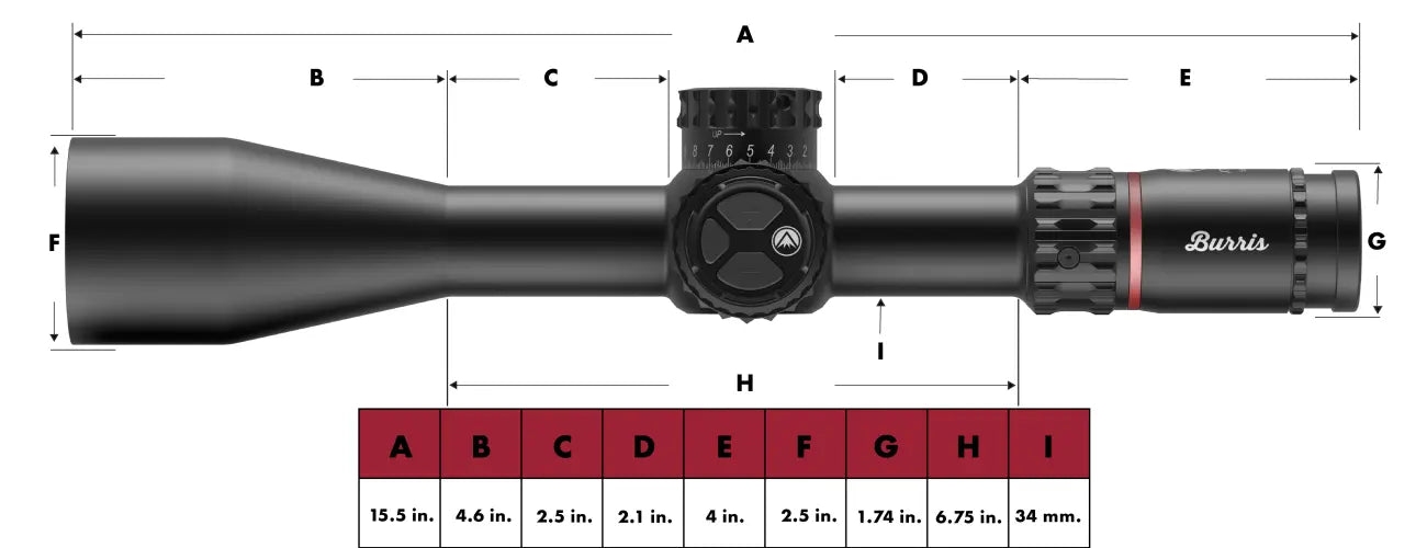 BURRIS XTR PS | 5.5-30x56 | SCR2 Mil Illuminated