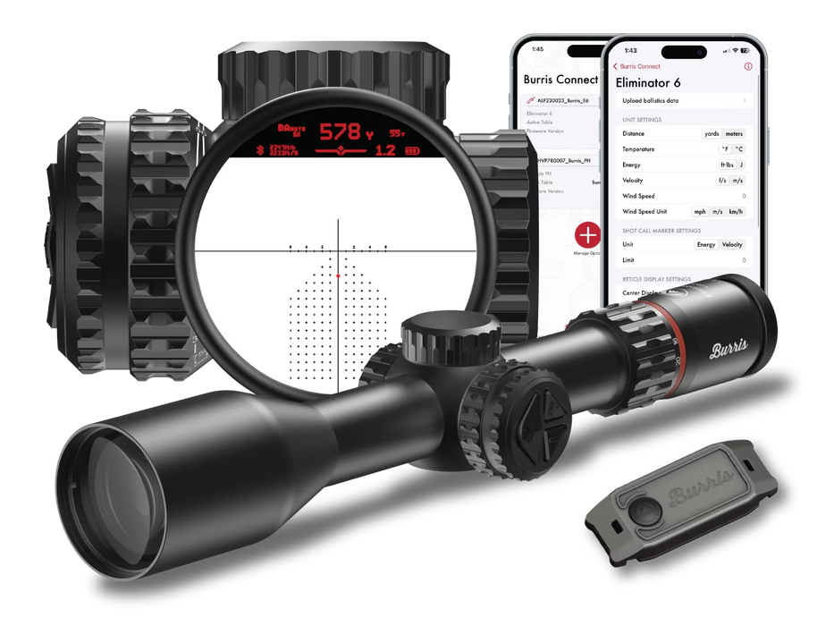 BURRIS - ELIMINATOR 6 - LASER RANGE FINDING RIFLE SCOPE - NEW MODEL