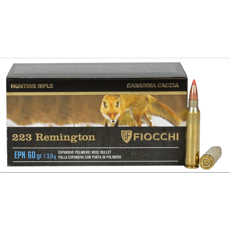 Fiocchi 223REM 60GR V-MAX BALLISTIC TIP- 50 Pack