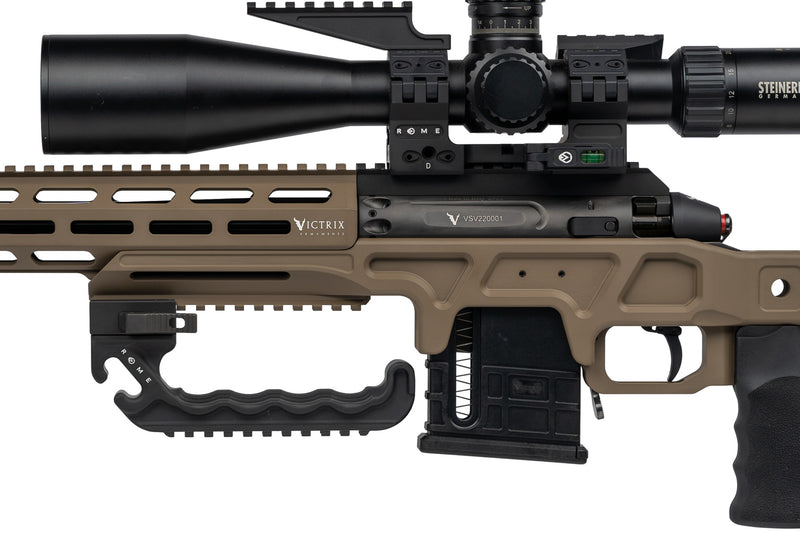 Victrix Gladio Small Bore Armour Black & Medium Flat Brown .22LR Long Range Competition Rifle
