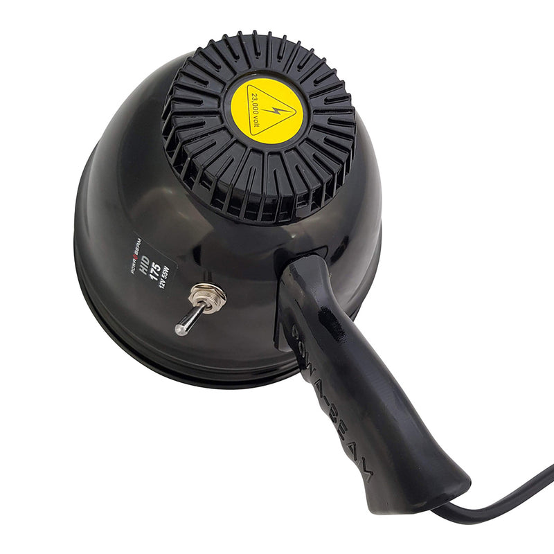 Powa Beam Hand Held Spotlight 55W 175mm 7" HID Xenon w Thermal Mount