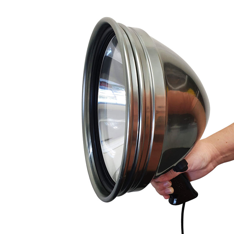 Powa Beam Hand Held Spotlight 100W 245mm 9" QH Halogen