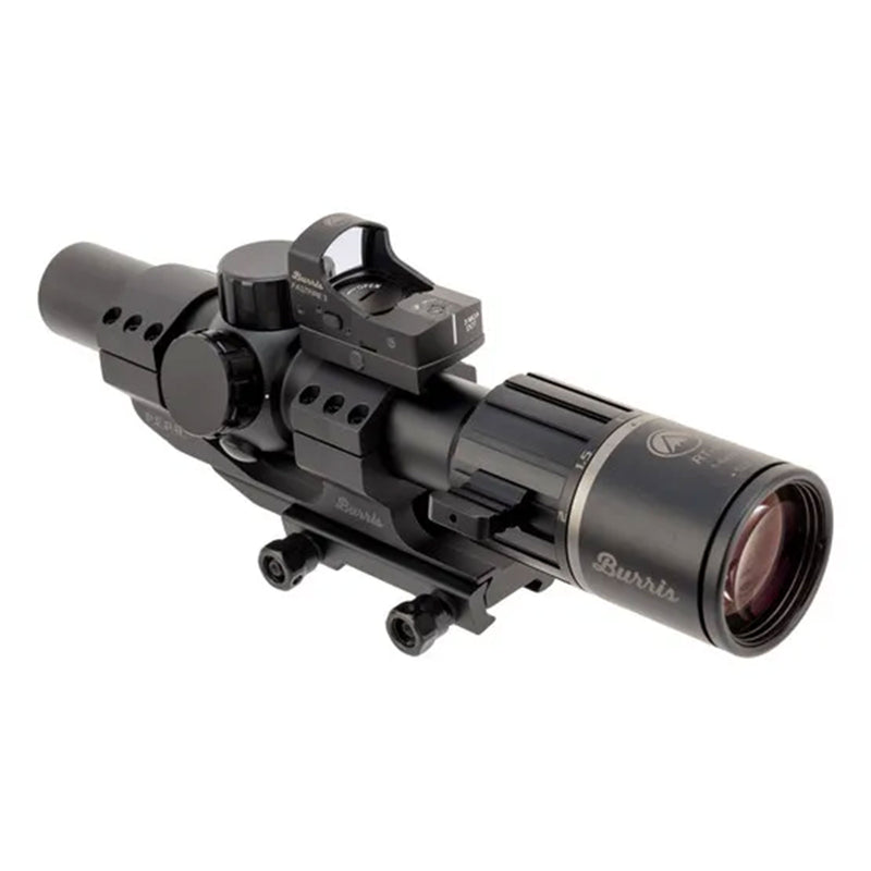 BURRIS - TACTICAL COMBINATION - RT 6 SCOPE + MOUNTED RED DOT + QD MOUNT - NEW MODEL