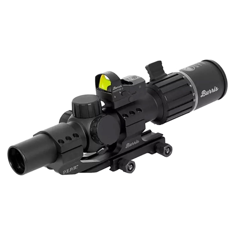 BURRIS - TACTICAL COMBINATION - RT 6 SCOPE + MOUNTED RED DOT + QD MOUNT - NEW MODEL