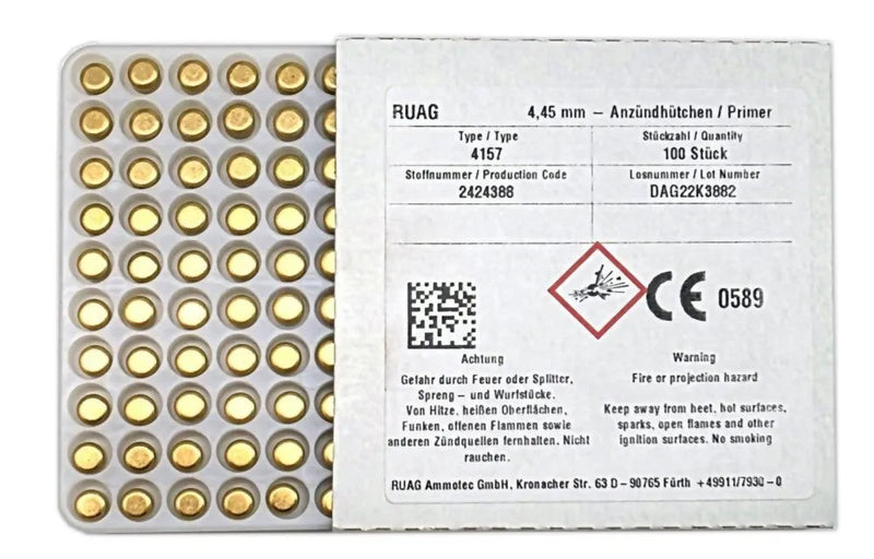 RUAG / RWS - SMALL RIFLE PRIMERS - 2,000 PACKS - 50% OFF