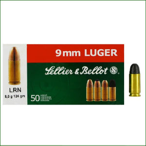 SELLIER & BELLOT - 9MM - 124GR LRN - 1,000 PACK
