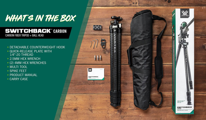VORTEX - SWITCHBACK - CARBON PRECISION TRIPOD