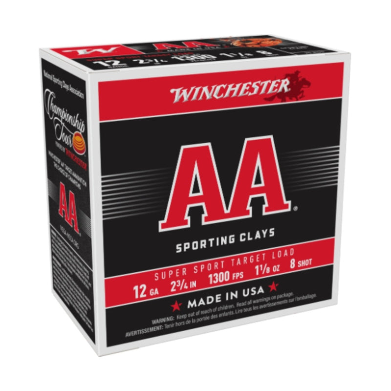 Winchester AA 12 Gauge 32gr 8 SHOT 1,300FPS - 250 SLAB