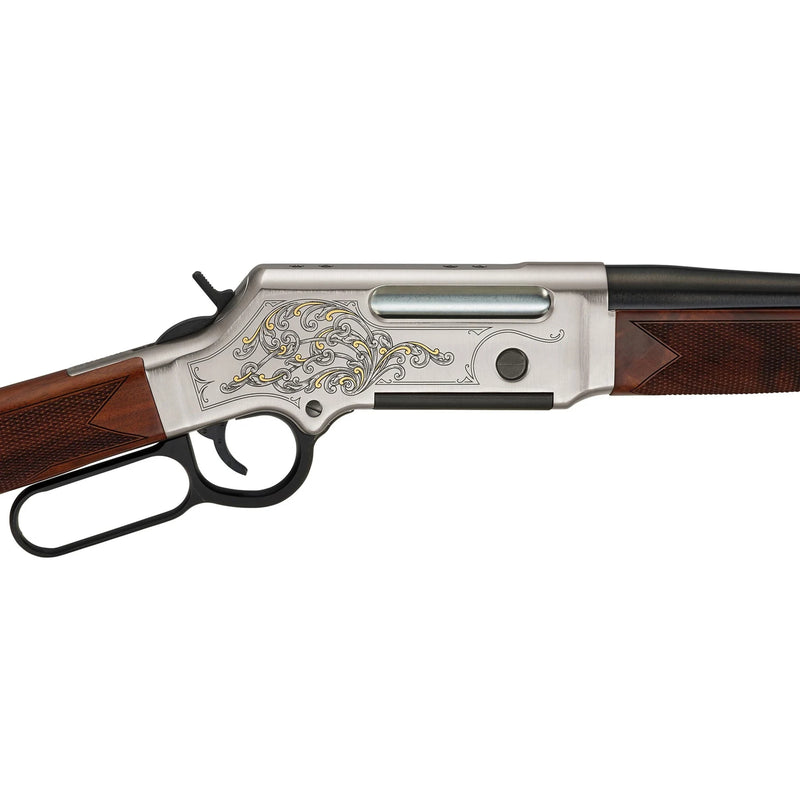 Henry H014D-223 Long Ranger Deluxe Engraved Edition Side Gate Lever Action Rifle .223 Rem