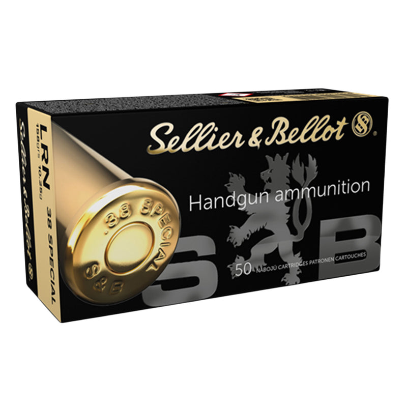 Sellier & Bellot .38 Special 158gr Lead Round Nose – BULK CASE