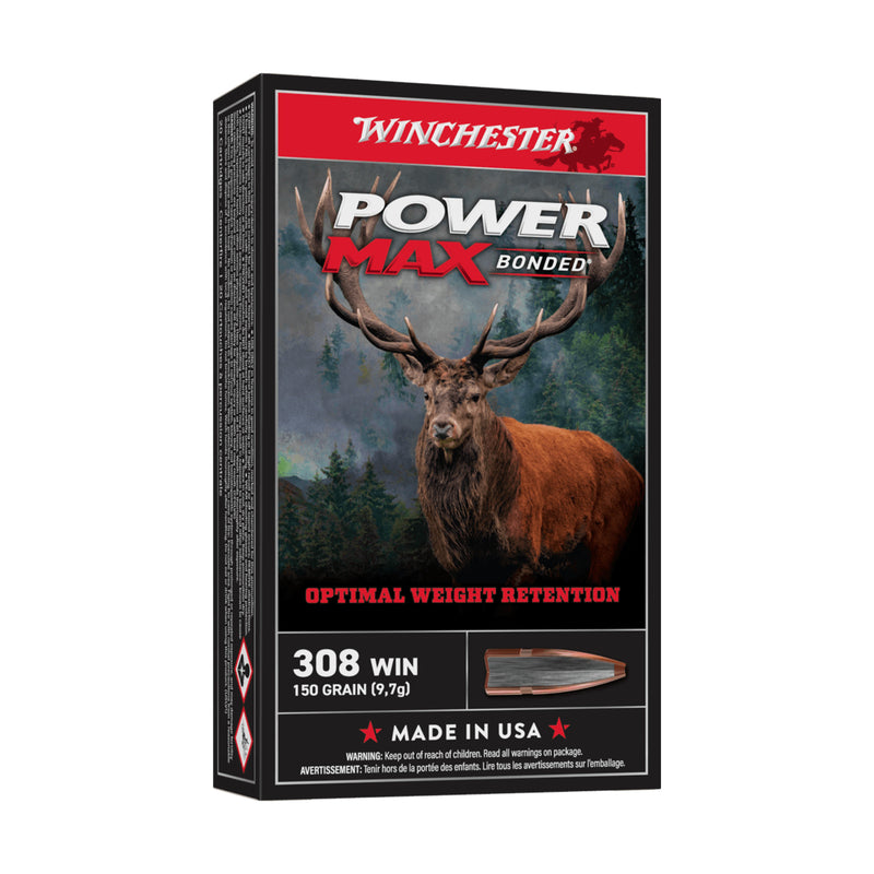 Winchester 308 WIN Power Max Bonded 150GR – BULK