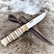 Helle Arv knife with leather sheath